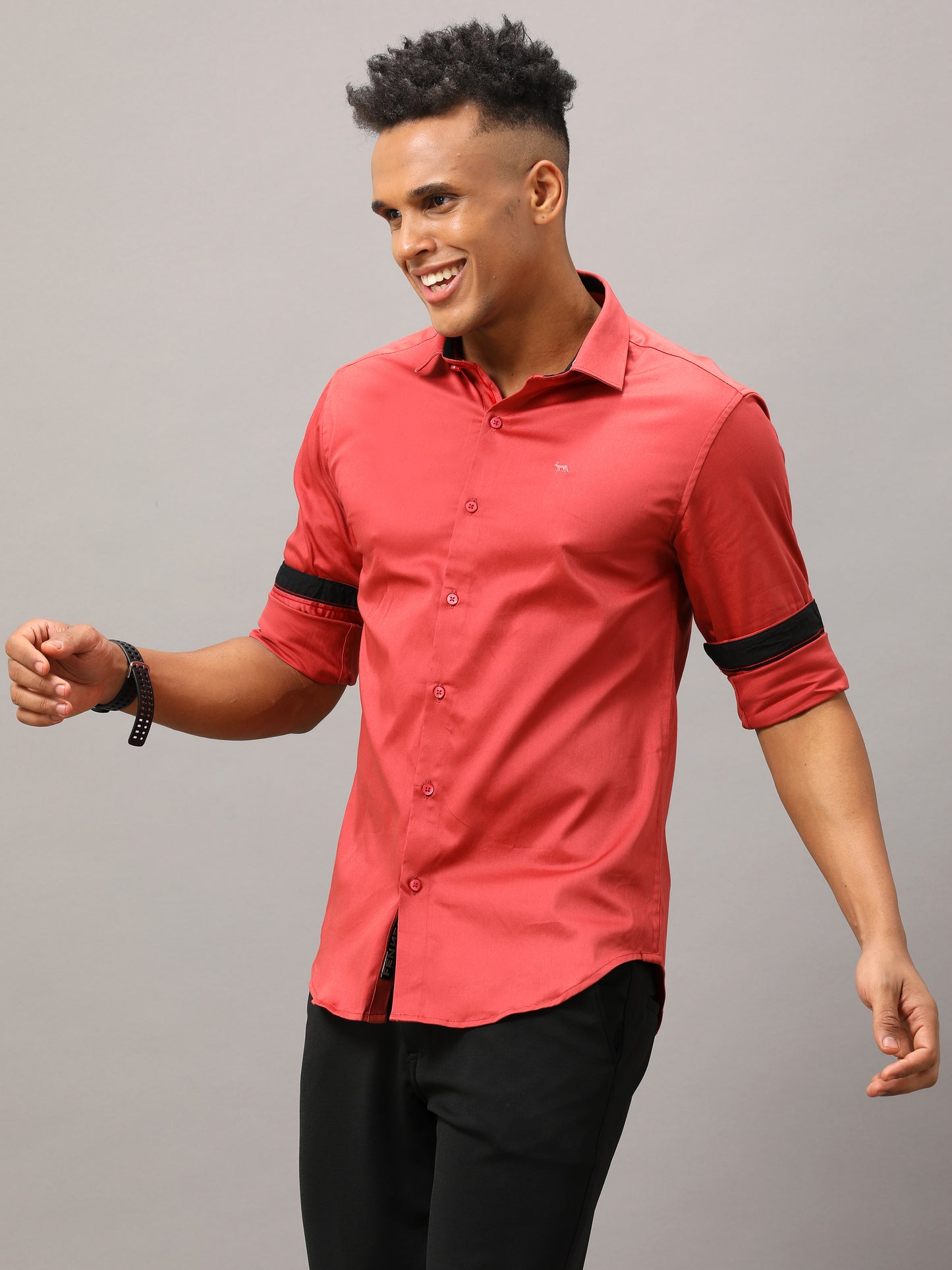 Plain Red shirt full sleeve