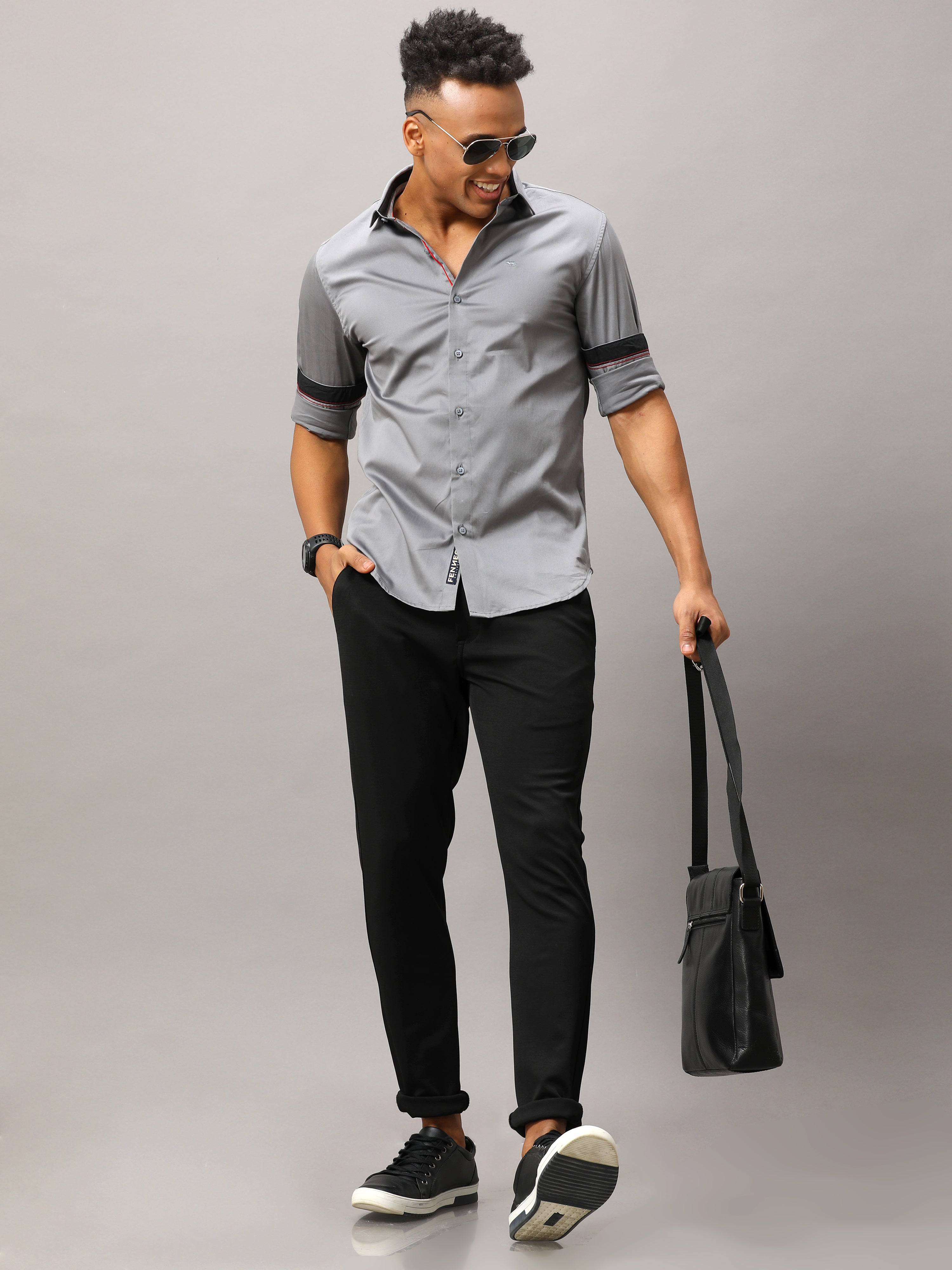 ARROW Men Self Design Formal Grey Shirt - Buy ARROW Men Self Design Formal Grey  Shirt Online at Best Prices in India | Flipkart.com