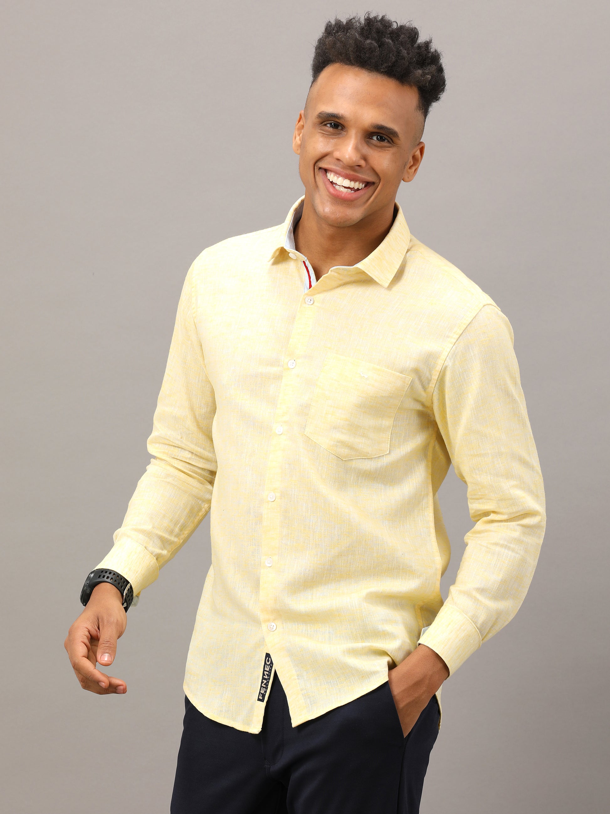 Yellow Linen shirt